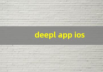 deepl app ios